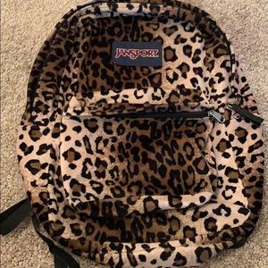 Jansport cheetah print backpack